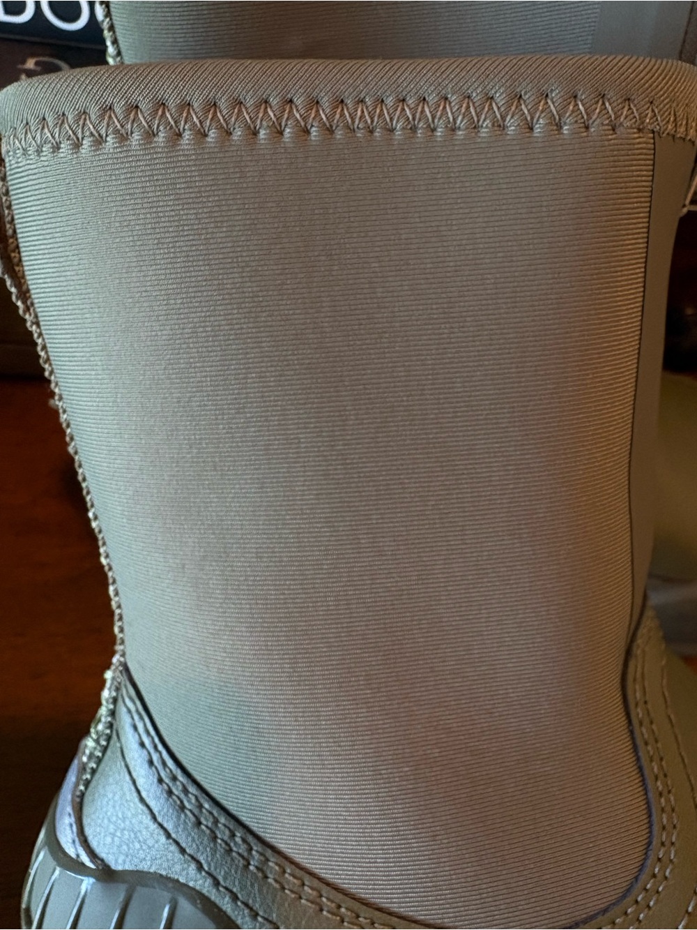 UGG Women's Front-Zip Chunky Rain Boots in Olive Green - Picture 9 of 10